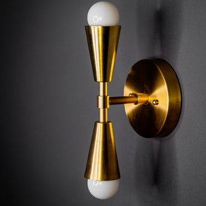 Pandora Double Cone Light Vanity Modern Industrial Sconce