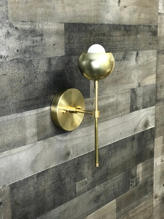 Eutony Single Bulb Modern Wall Sconce Mid Century Industrial Vanity Light