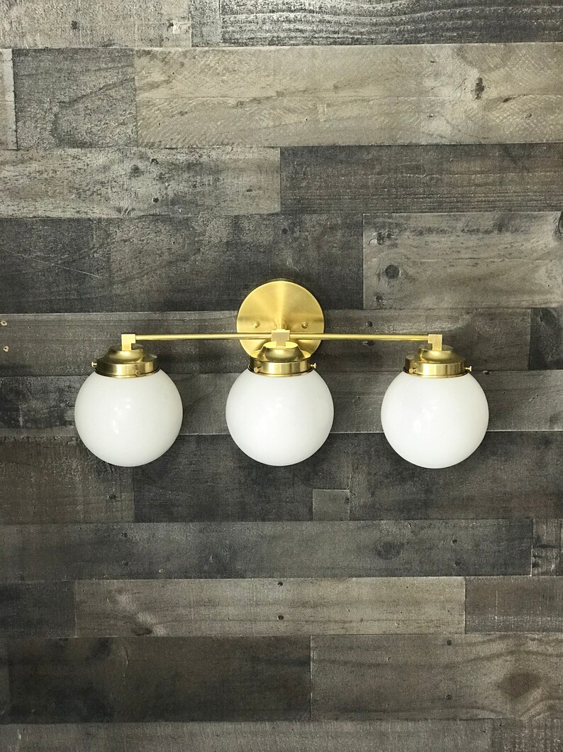 Raw Brass Wall Sconce 2 Bulb Vanity Light Fixture Bathroom Lighting Mid Century Modern Fixture Contemporary Raw Brass Wall Sconce 2 Bulb Vanity Light Fixture Bathroom Lighting Mid Century Modern Fixture Contemporary