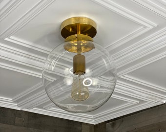 Etoile Modern 10In Globe Ceiling Kitchen Flush Mount