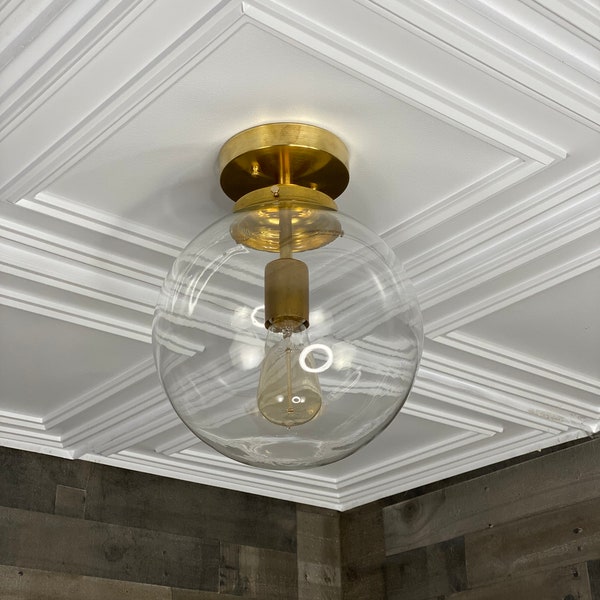 Etoile Modern 10In Globe Ceiling Kitchen Flush Mount