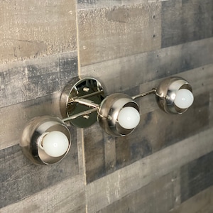 Pistis Modern 3 Light Orb Cover Mid Century Industrial Vanity Sconce