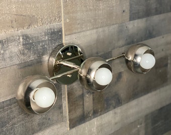 Pistis Modern 3 Light Orb Cover Mid Century Industrial Vanity Sconce