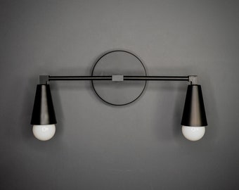 In stock - Ships on the same day! Morpheus 2 Cone Light Vanity Mid Century Modern Contemporary Sconce