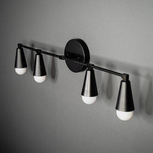 Icarus 4 Cone Light Vanity Mid Century Modern Contemporary Sconce