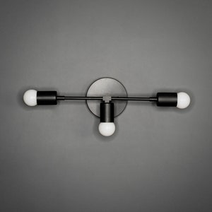 In stock - Ships on the same day! Sagesse 3 Light Modern Vanity Mid Century Industrial Sconce