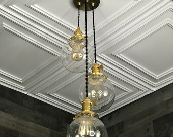Rendon 3 Light 6 Inch Globe Hanging Pendant Light