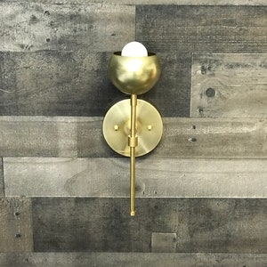 Eutony Single Bulb Modern Wall Sconce Mid Century Industrial Vanity Light image 3