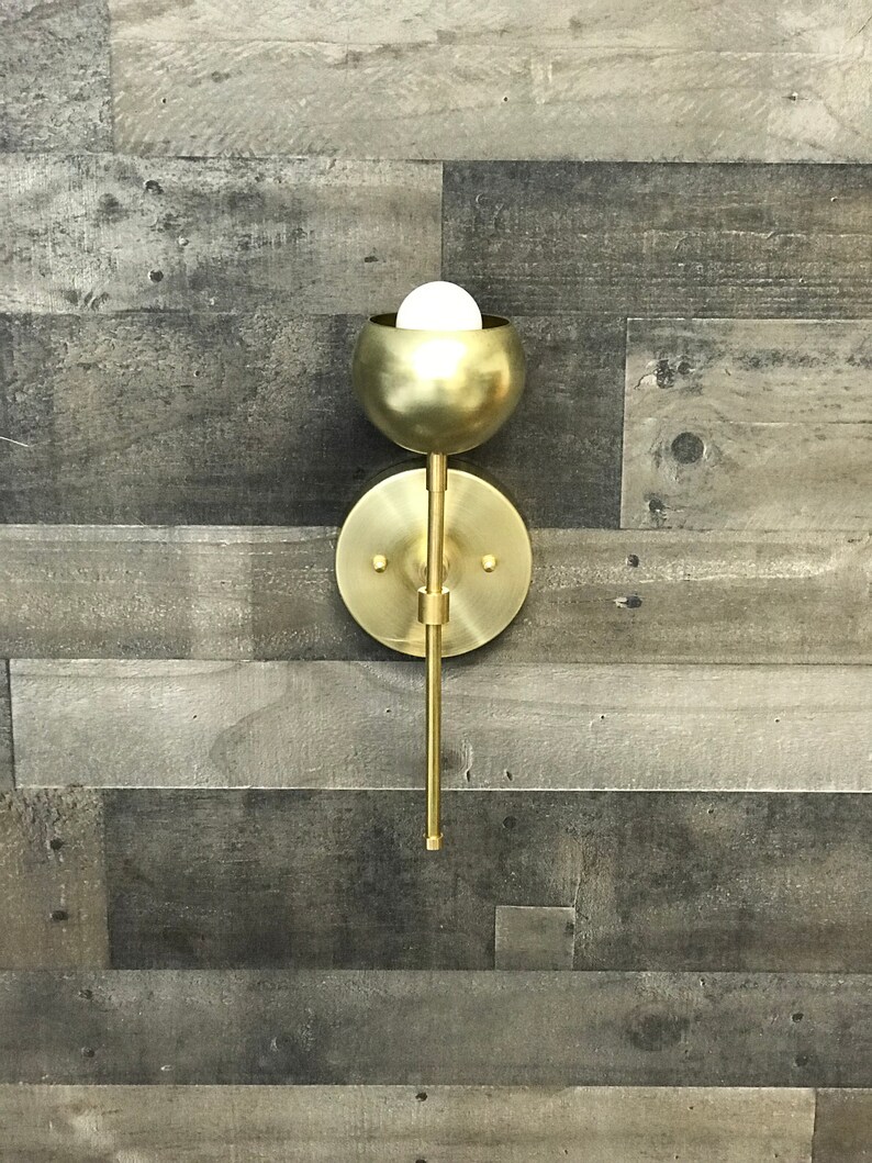 Eutony Single Bulb Modern Wall Sconce Mid Century Industrial Vanity Light image 3