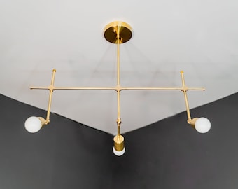 Cloud Modern 3 Light Adjustable Sputnik Industrial Chandelier