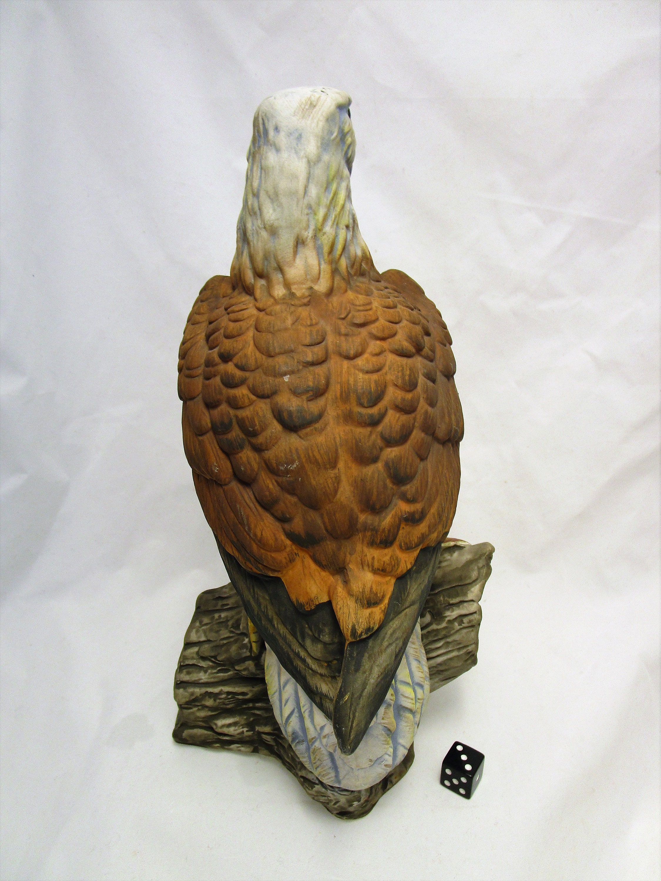 Large Bald Eagle Figurine Vintage Norleans Porcelain Bisque Etsy