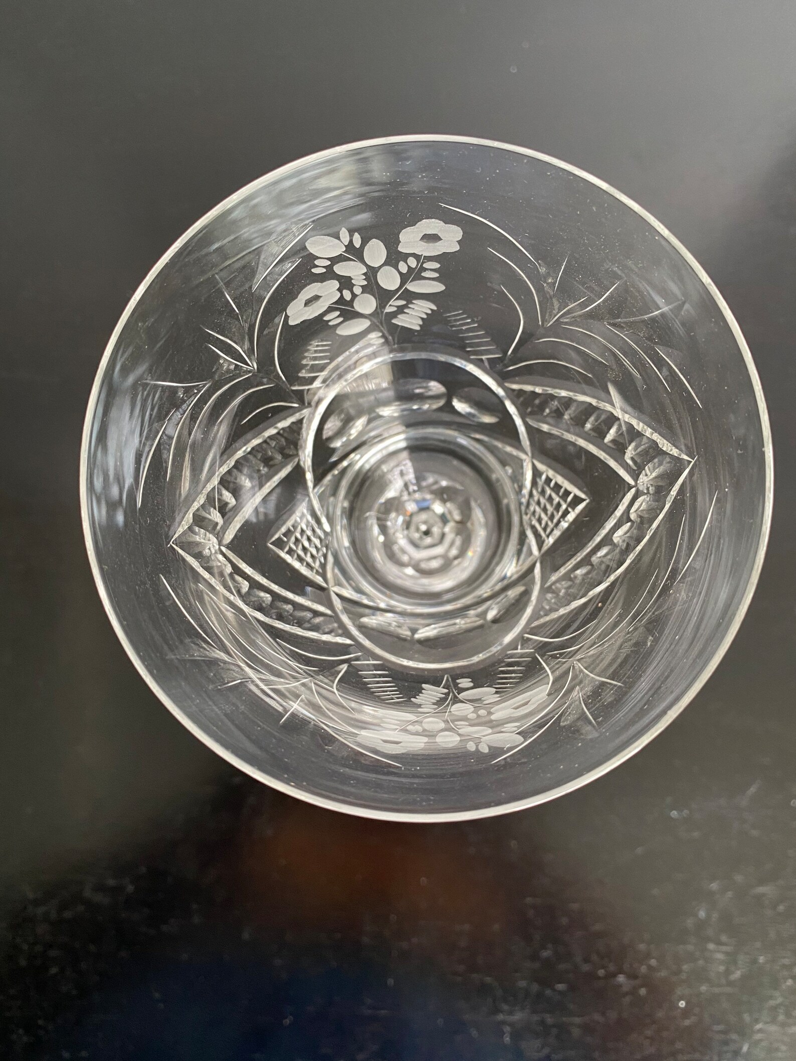 Four Interlaken Wine Glasses / Water Goblets by Rocke Sharpe Etsy