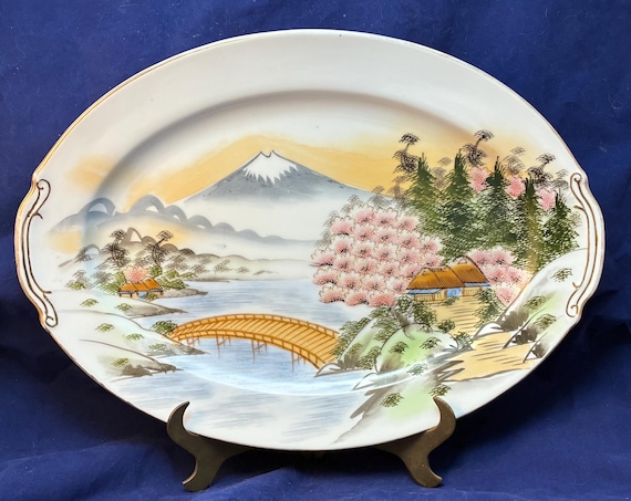 食器・キッチン用品 九谷焼 富士山デザイン皿