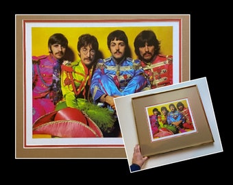 Framed Beatles 'Sgt. Pepper's' Photograph - 1997 Apple Corp Print