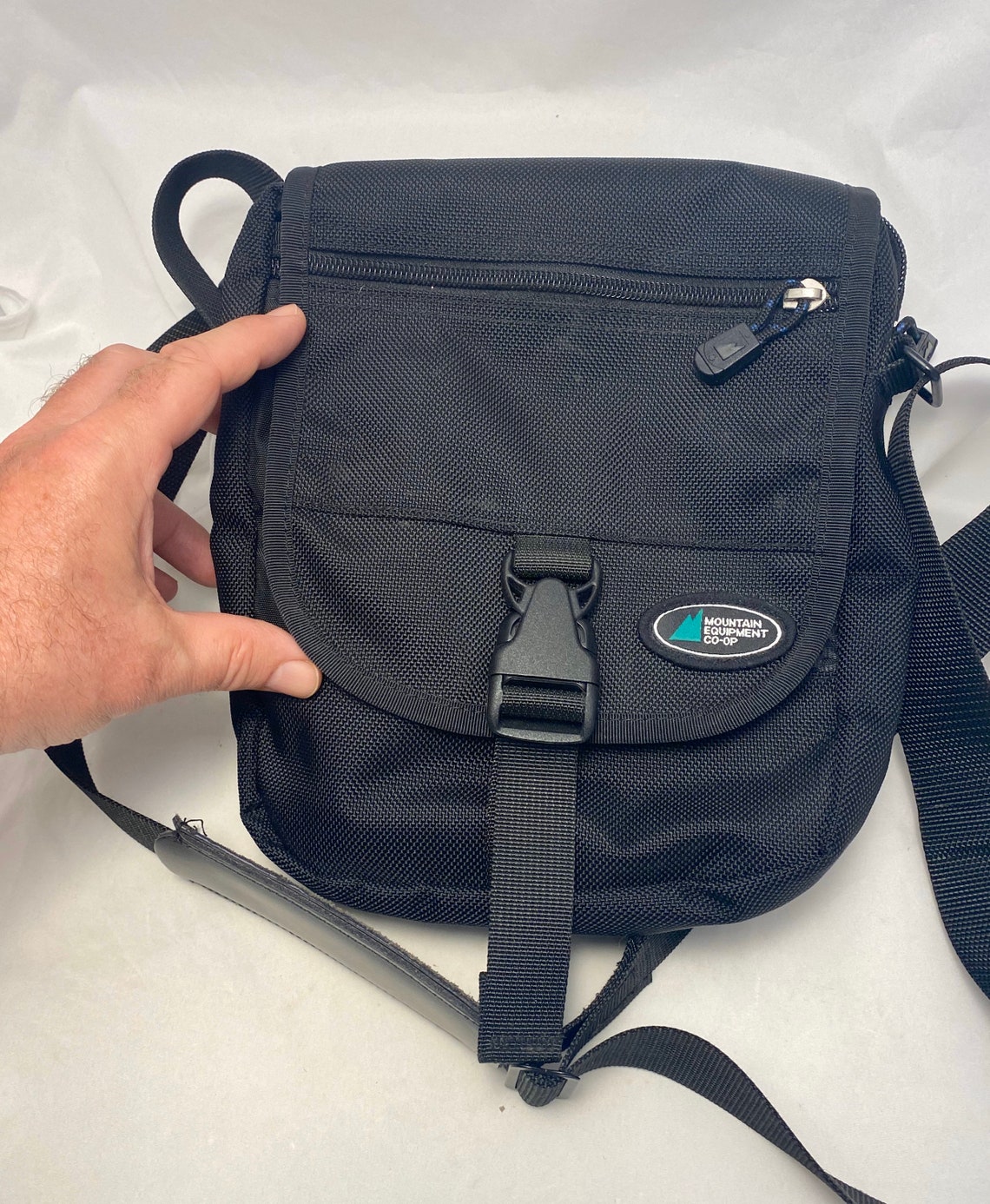 Mountain Equipment Co Op Vintage Shoulder Bag Black Nylon Etsy