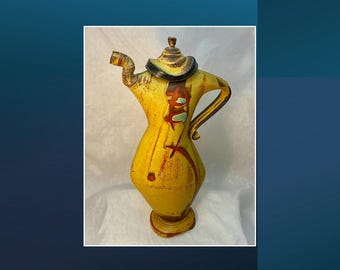 Nick Joerling Studio Art Pottery Teapot, 12", As Is Condition