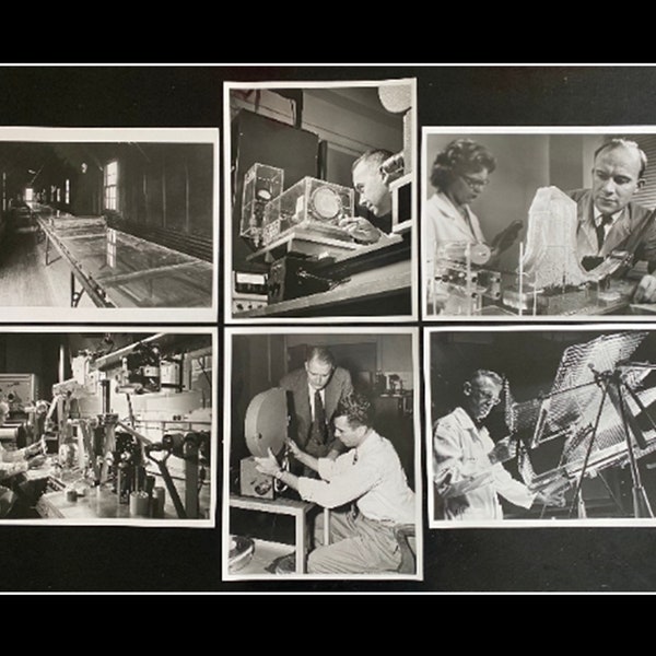 Photographies de laboratoire et de scientifiques (7), sciences photographiques et optiques, Kodak Research Laboratory, N&B, non encadré, vers 1940-1950