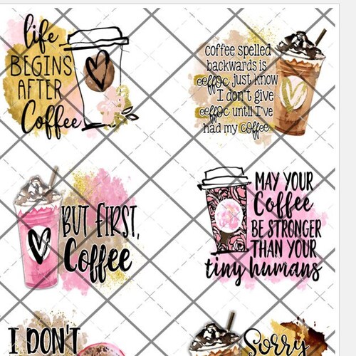 Coffee Funny Waterslide for Tumblers Coffee Mugs Decal Adult Etsy