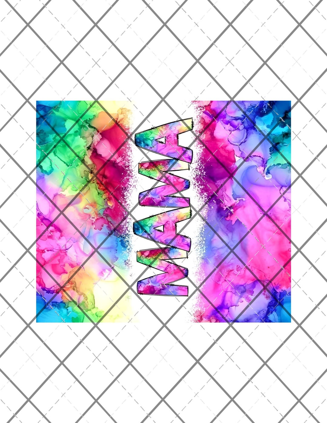 PRINTED WHITE Waterslide for Tumblers Tumbler Waterslides Etsy