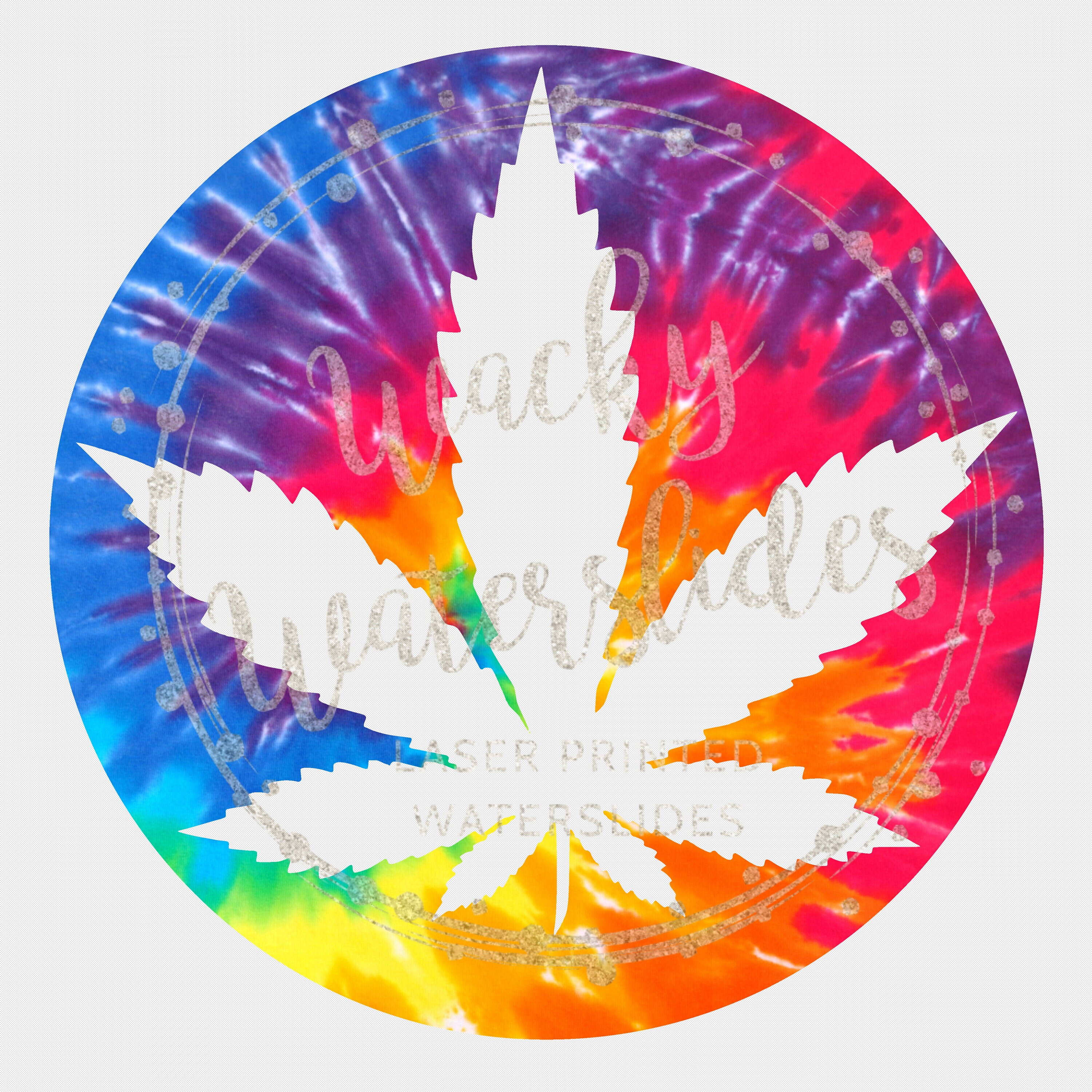 Pot Leaf Tie Dye Waterslide for Tumblers Marijuana Water Etsy