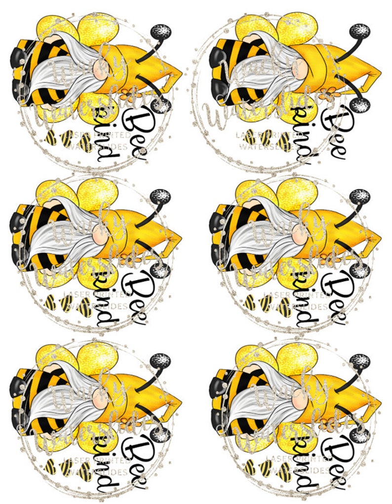 Download Bee Kind Gnome Waterslide for Tumblers High Resolution ...