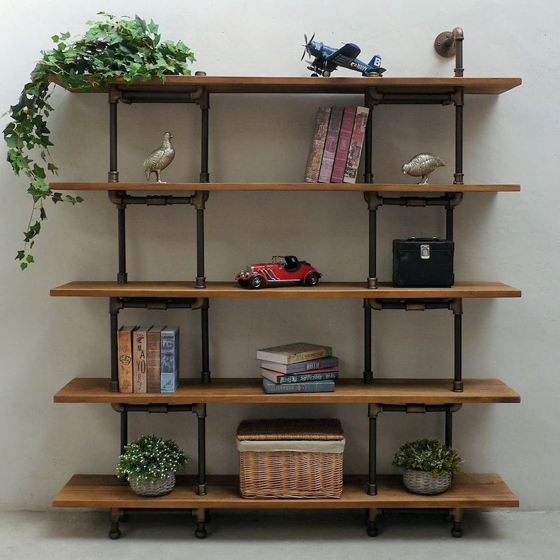  Pipe Bookcase for Simple Design