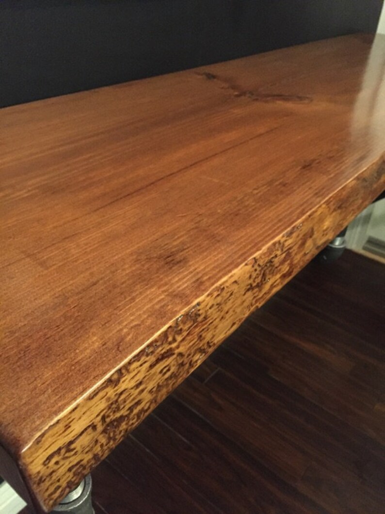 Bar Top Shelve Wood Iron Industrial Shelve Bar Shelf Computer Etsy