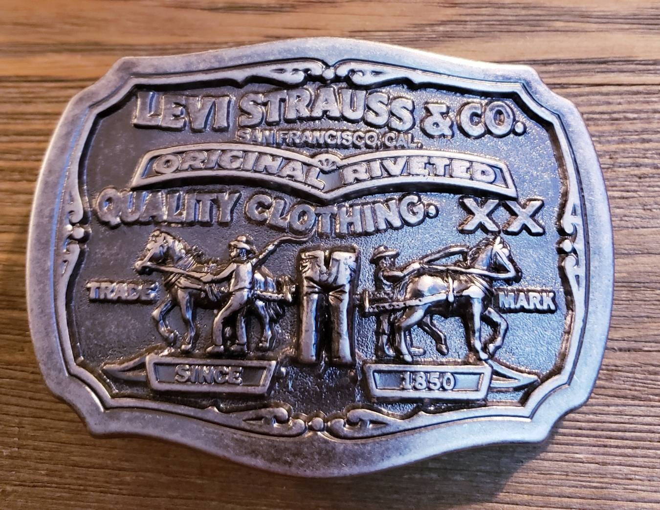 Levi Strauss & Co. Two Horse Brand limited Edition Silver - Etsy