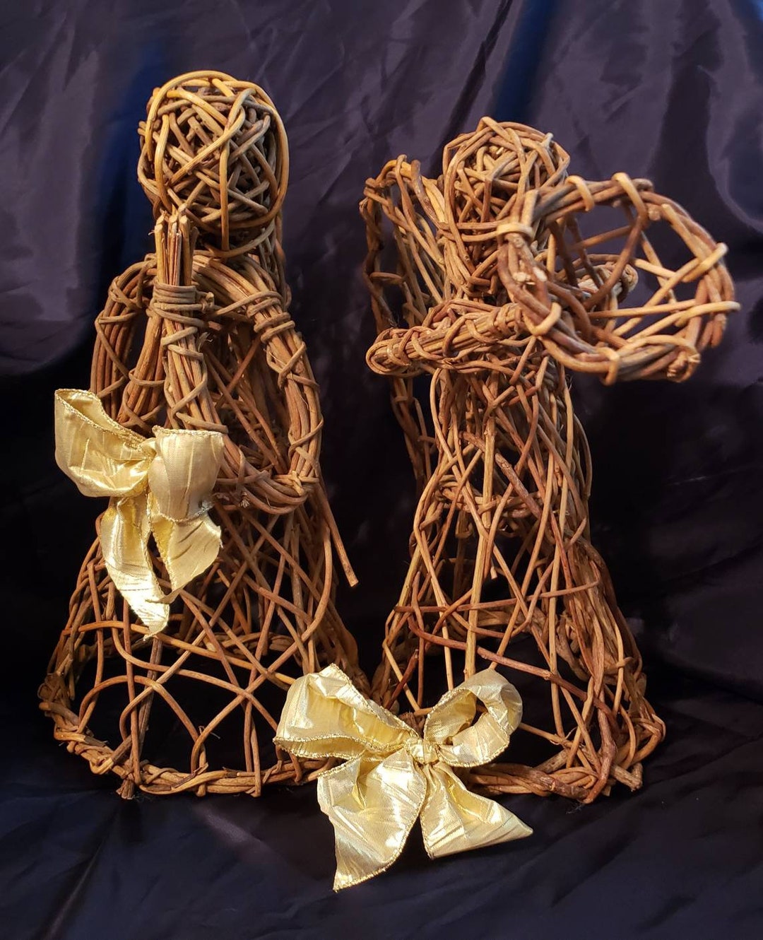 Vintage Grapevine Angels Matching Set. Etsy