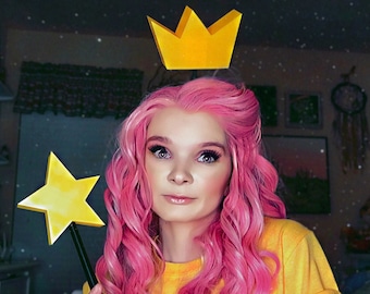 Fairly Odd Parents Crown and Wand / Fairy God Parent Costume / Cosmo or Wanda Outfit / Nickelodeon Cosplay / Timmy Turner / Fairy Godparents