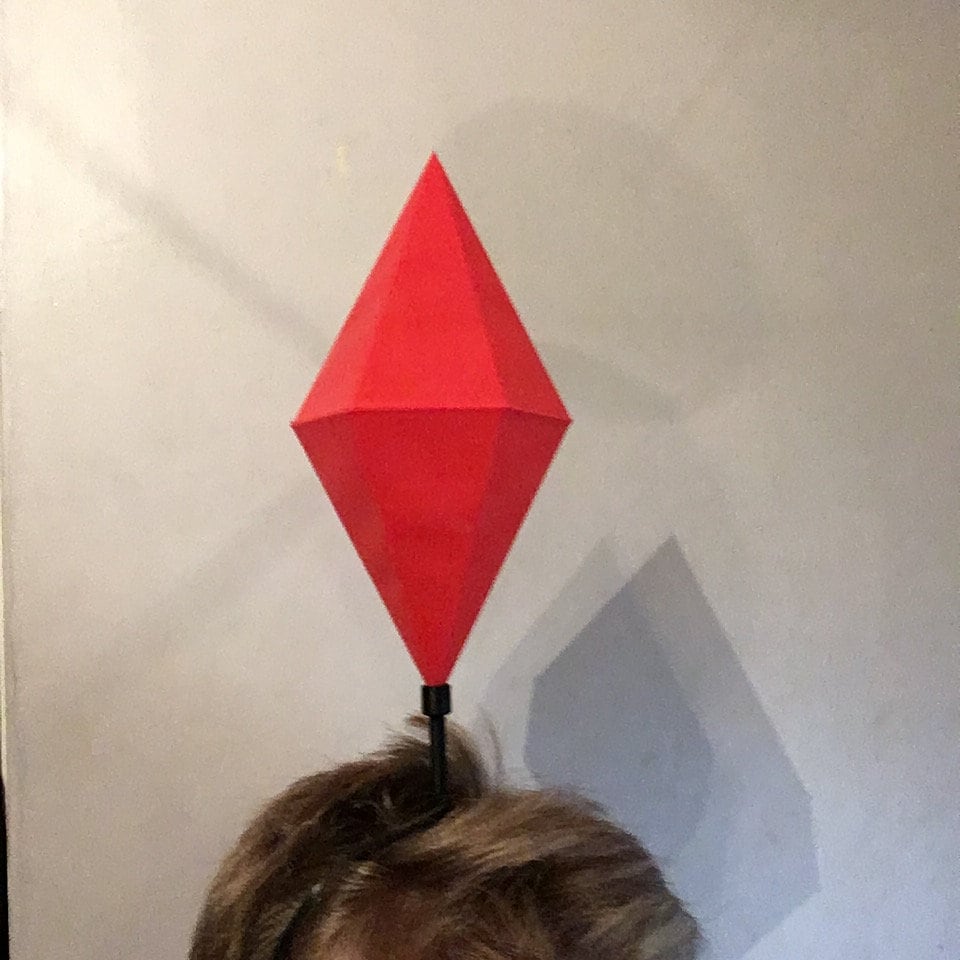 4 X HUGE Sims Plumbob Headband PARTY PACK / Life Size Light up Etsy