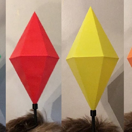 4 x HUGE Sims Plumbob Headband shops PARTY PACK / Life Size Light Up Mood Plum Bob Headwear / Sim Costume Hat / The Halloween Comic Con Outfit