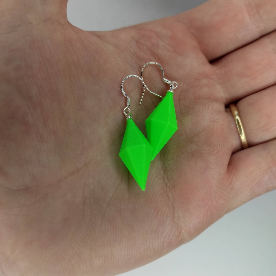 Plumbob Earrings / ALL COLOURS AVAILABLE / the Sims / Accessories
