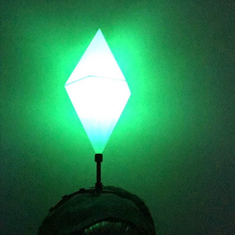 HUGE Sims LED Plumbob Headband / Life Size Light Up Mood Plum image 2.