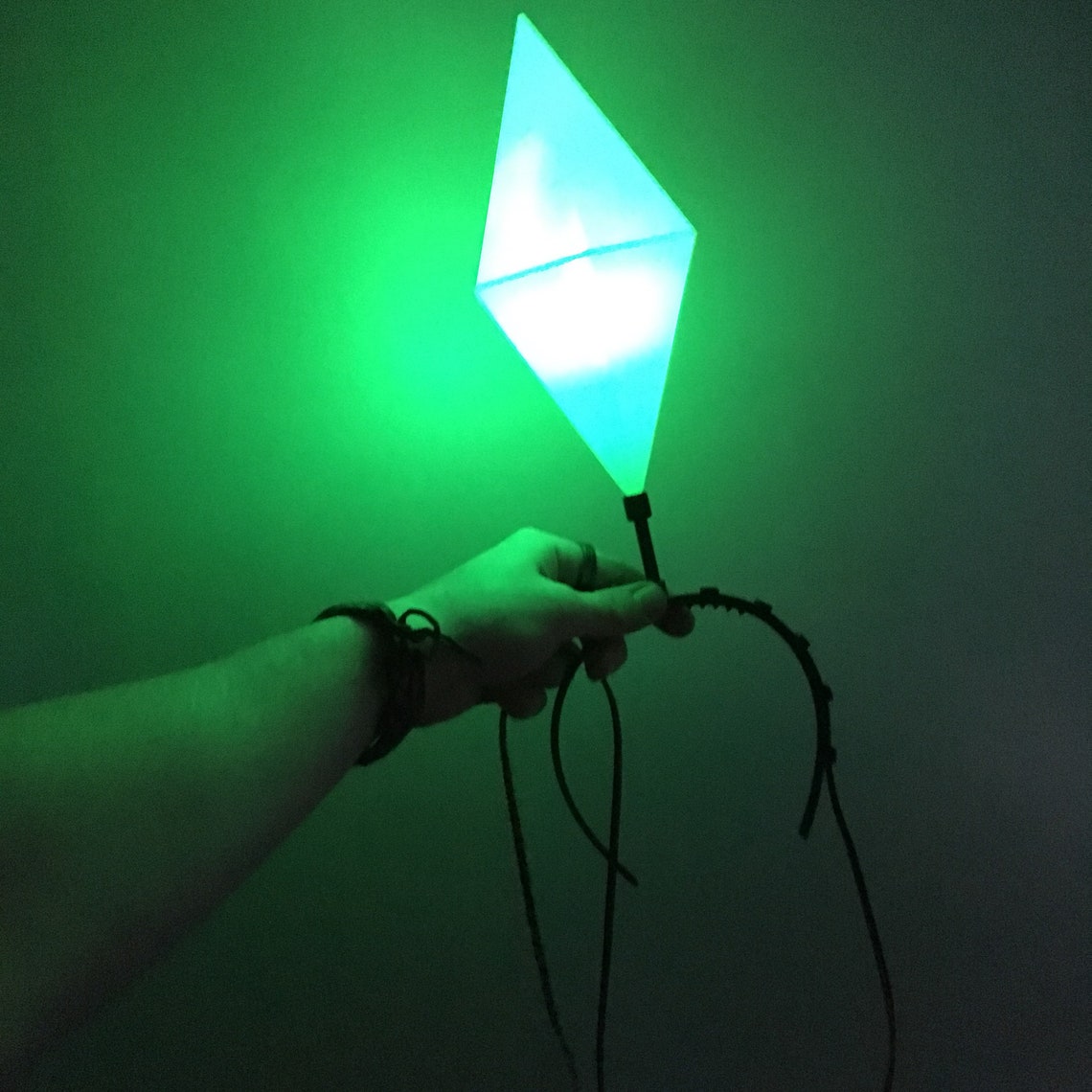 HUGE Sims LED Plumbob Headband / Life Size Light Up Mood Plum Etsy