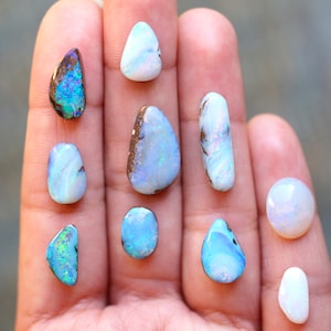 Custom Australian opal ring or pendant. Bezel set in 925 sterling silver. Luminous colors! Pipe opal lightning ridge boulder opals
