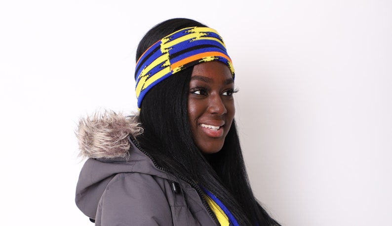 Kente/African Print Inspired Ear Warmers Manu image 3