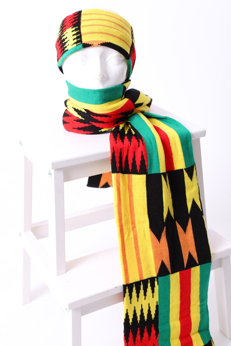 Kente/African Print Inspired Ear Warmers Piesie image 4