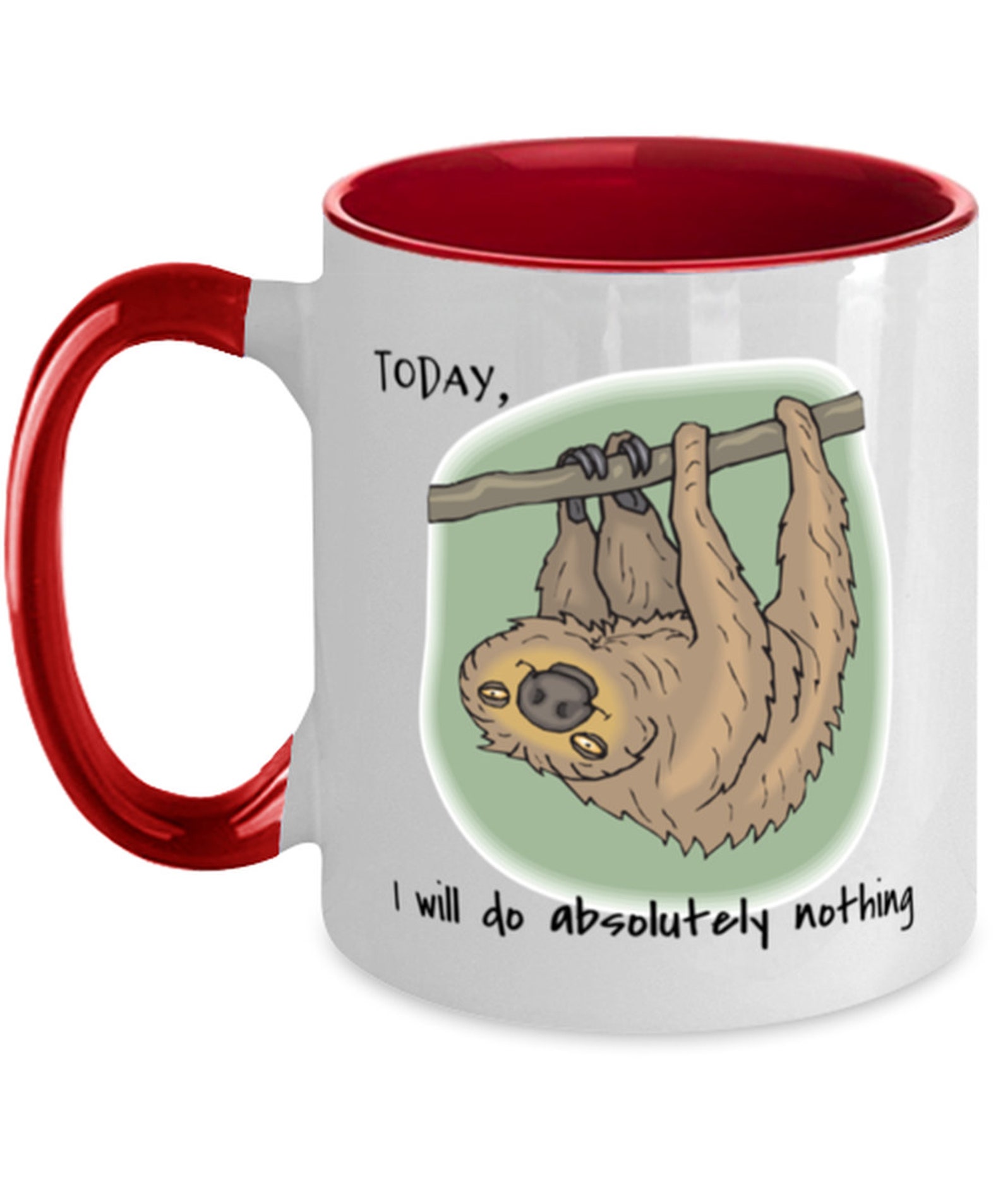 Be A Lazy Sloth Coffee Mug Cute Sloth Mug Today Do Etsy