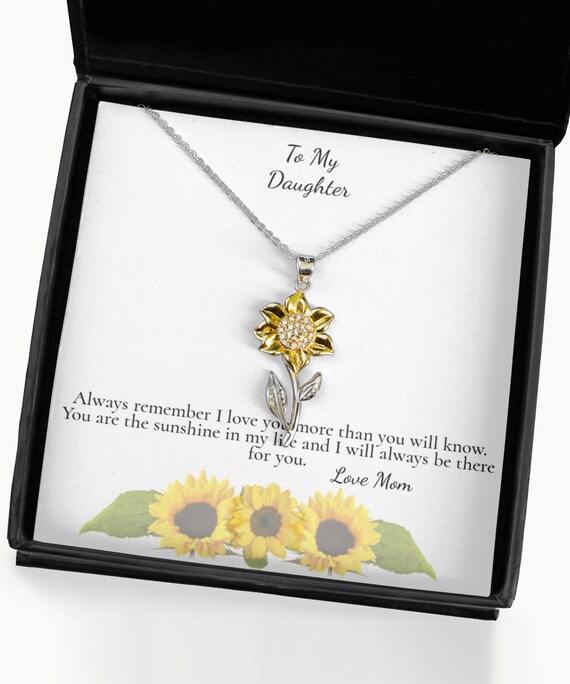 Sunflower Daughter Jewelry From Mother 
