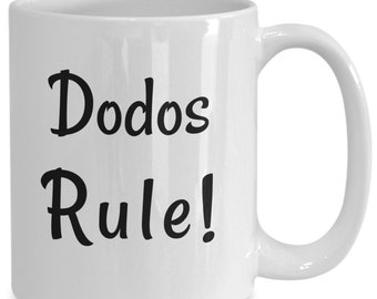 Dodos Regel Kaffeetasse, Dodo Vogel Kaffeetasse, Dodo Vogel Kaffeetasse, Dodo Vogel Küchen Dekor, Dodo Vogel lustige Tasse. Geschenkidee für Dodo