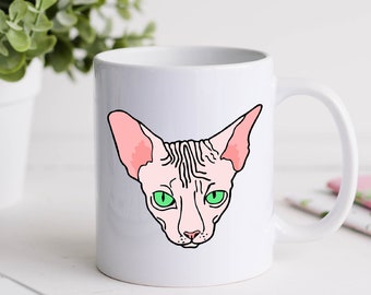 Tasse A Cafe Sphynx Etsy