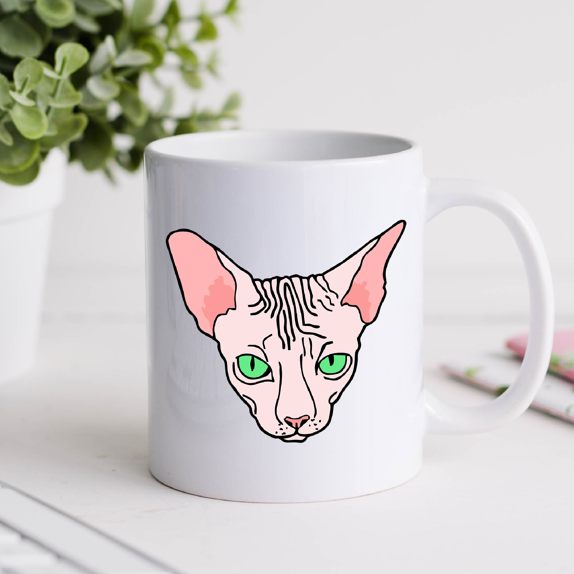 Don Sphynx Cat Ceramic Coffee Tea Mug Cup 11 Oz Don Sphynx Cat Ceramic Coffee Tea Mug Cup 11 Oz