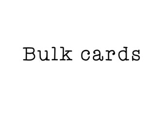 Assorted bulk cards and envelopes. Wholesale pack.