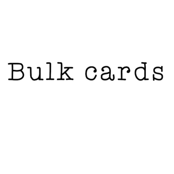 Assorted bulk cards and envelopes. Wholesale pack.