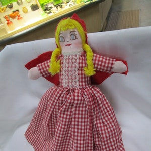 Vintage Topsy Turvy Little Red Riding Hood & Grandma Flip Story Doll