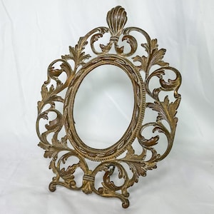 Antique Bronze Victorian Freestanding Picture Frame