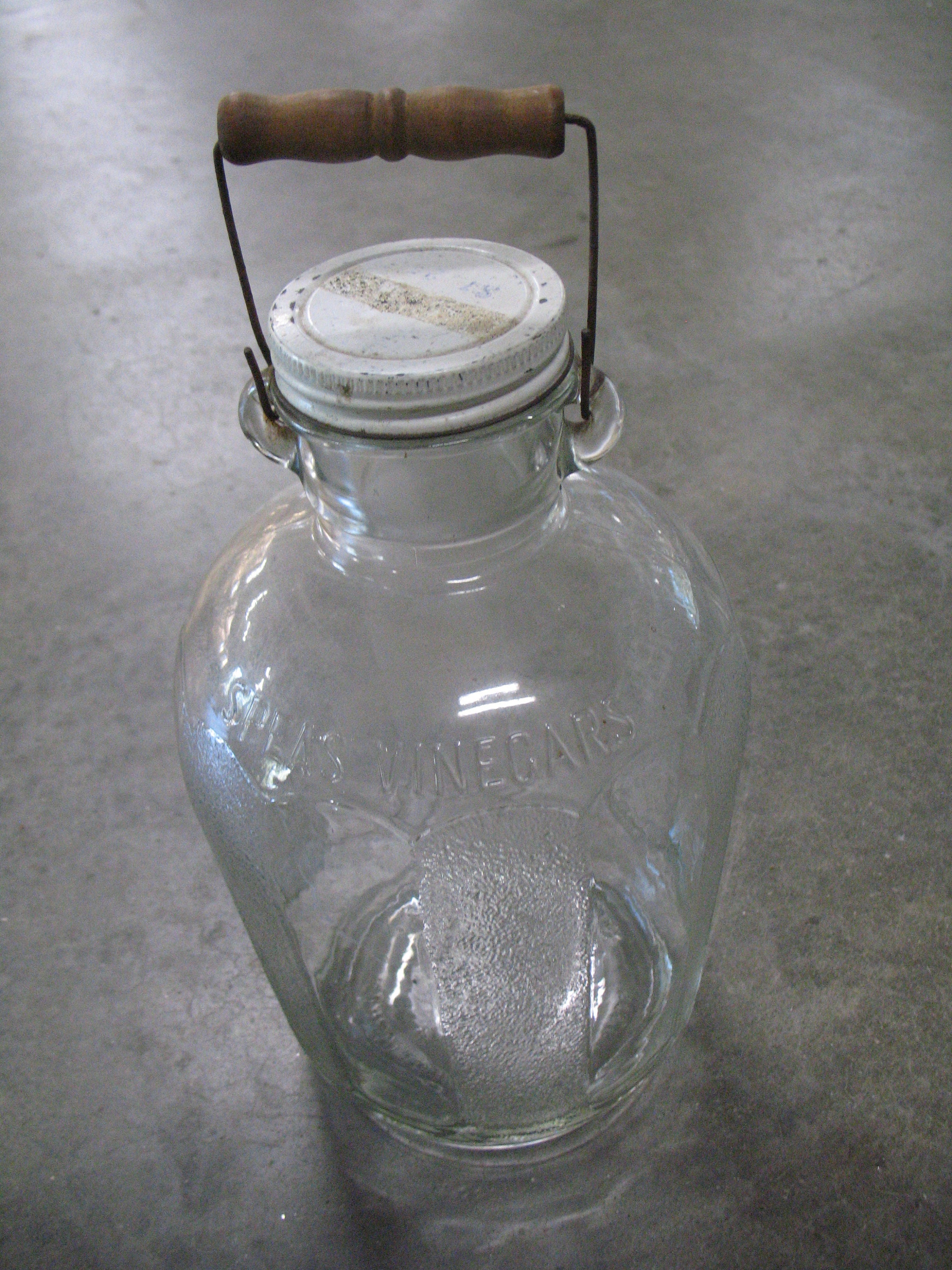 Vintage Speas Vinegar Usavit 1 Gallon Jar With Lid and Carry Etsy