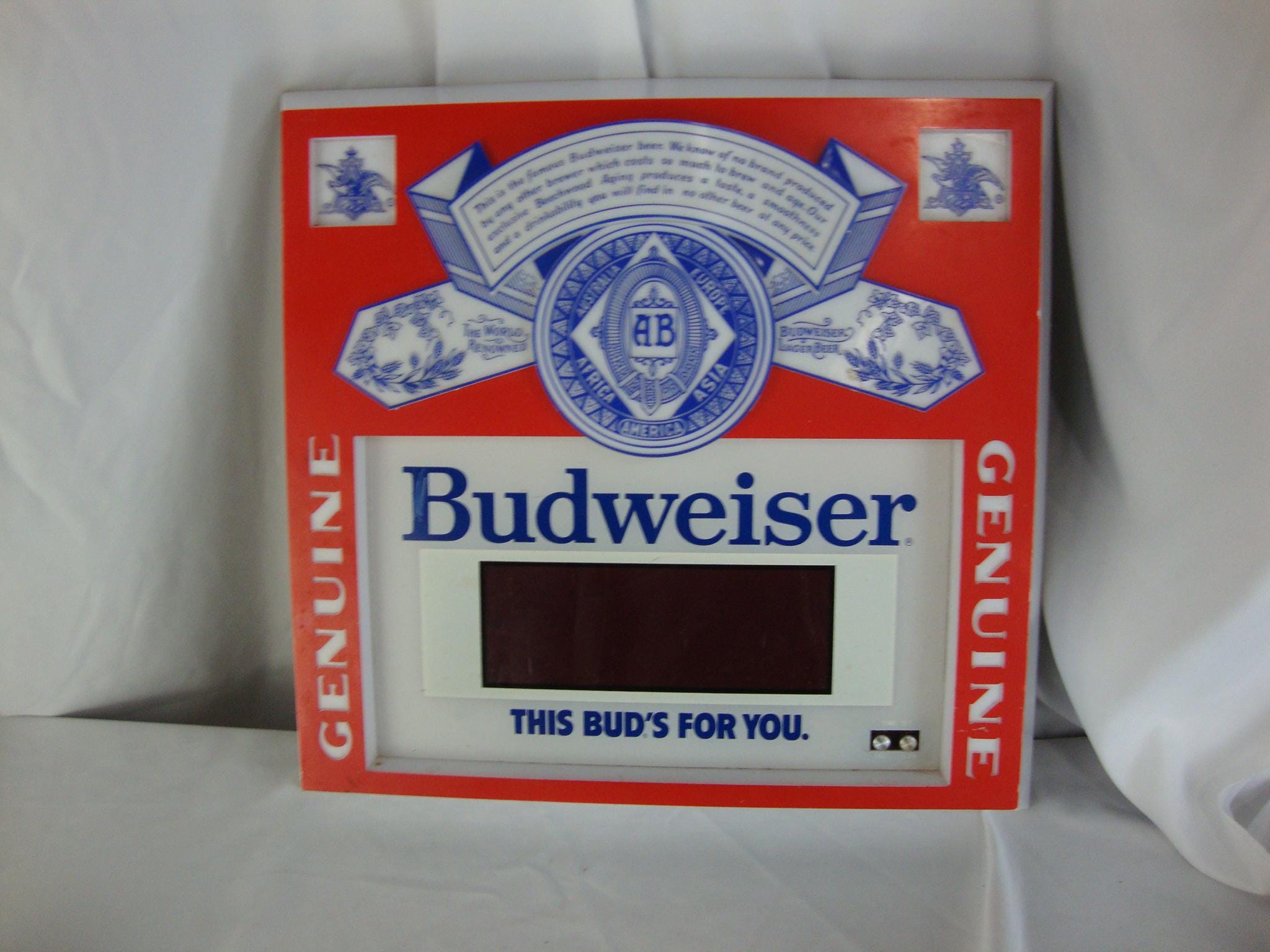 Budweiser Clock - Etsy