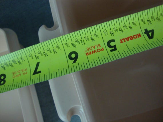 Vintage Tupperware Mauve Double Stackable Plastic… - image 9